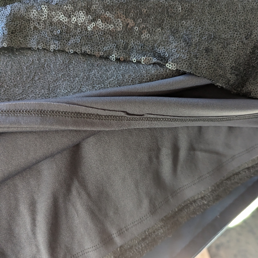 Gray / Silver Sequin Tee - Lane Bryant - 14/16.